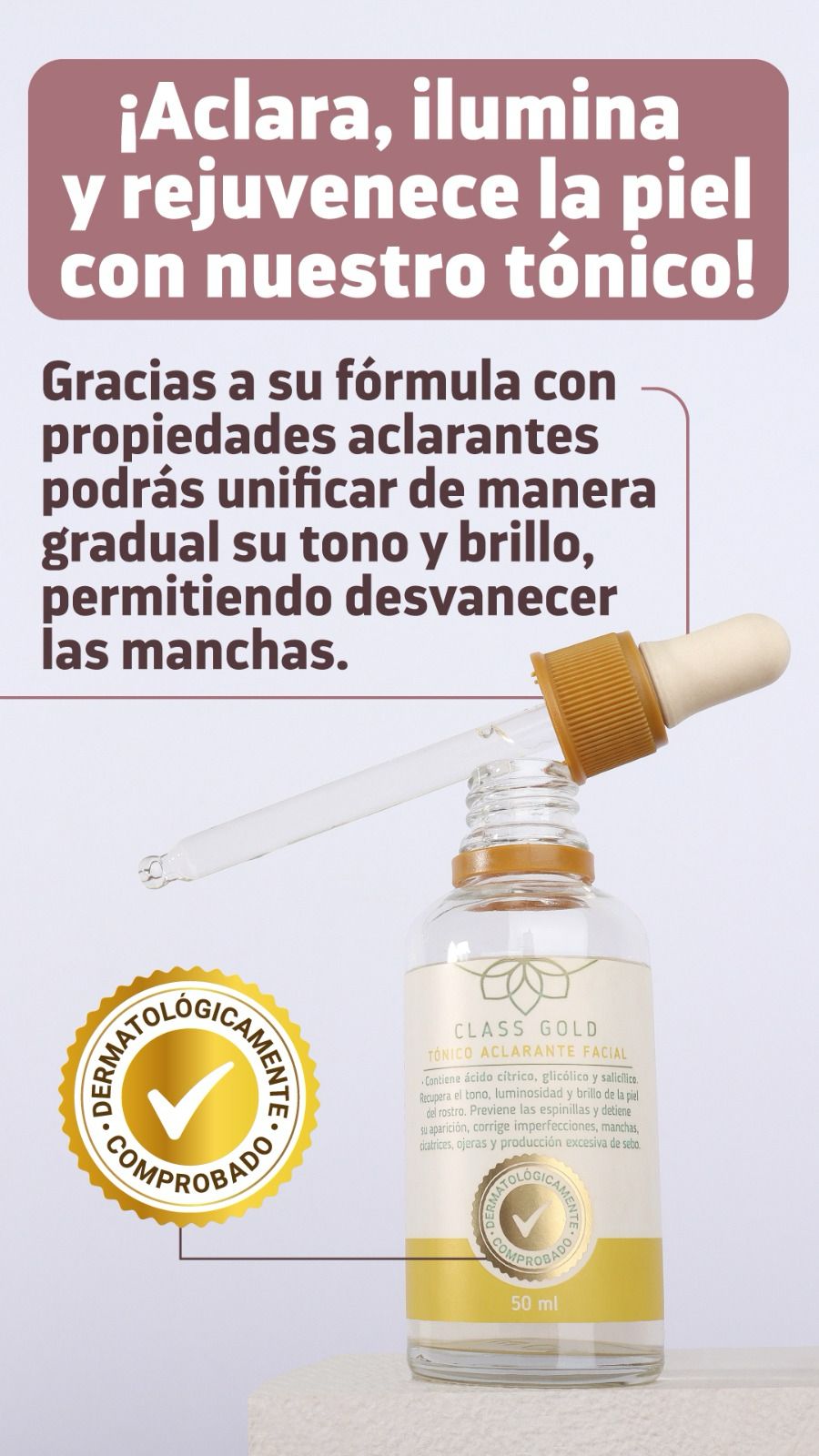 Tónico Aclarante Facial