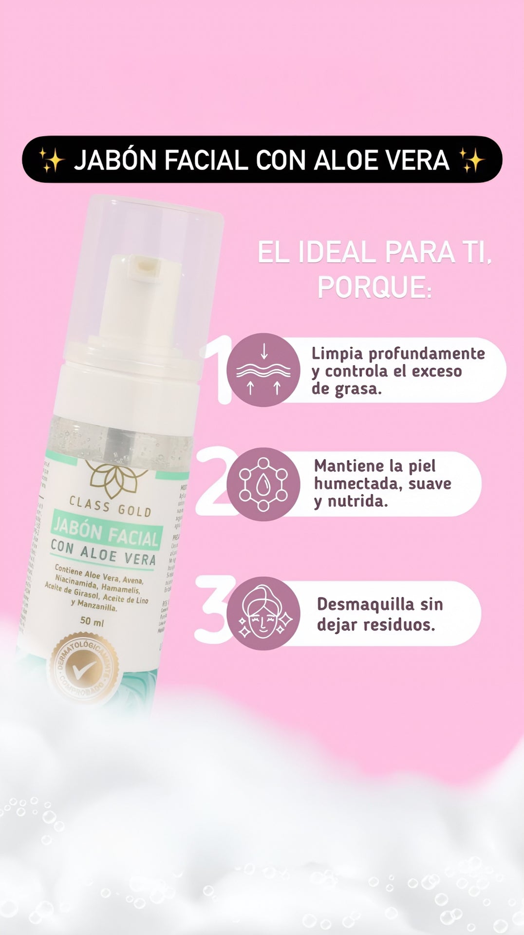 Jabón Facial Con Aloe Vera